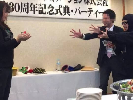 忘年会　マジックショー