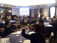 経営者や工場長の方々向けの役員研修会でのコミュニケーション力アップ研修